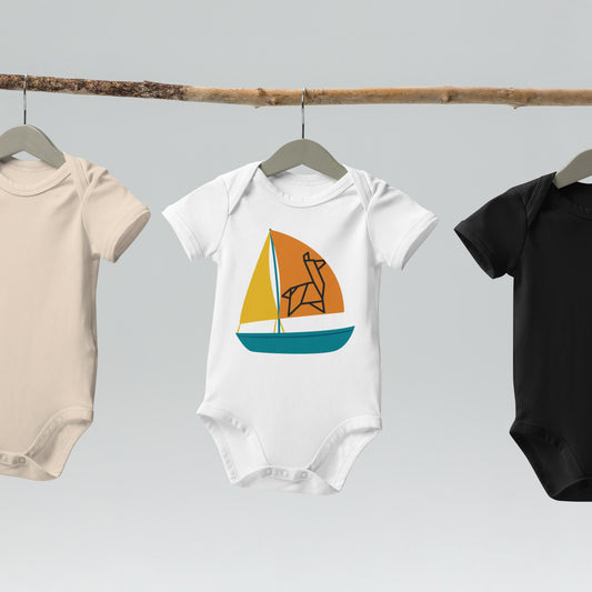 Sailing Llamas Baby Onesie