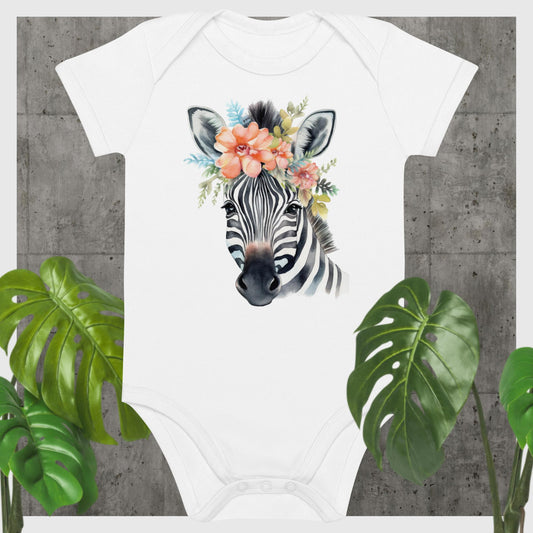 Zebra Baby Onesie